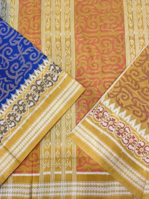 LAHA BANDHA SAREE-BLUE