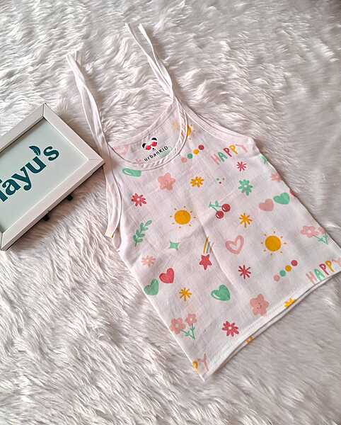 Muslin Knot Jabla Happy Print