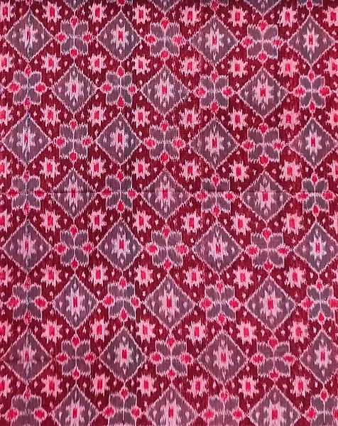 3D MINI STAR BAPTA FABRIC-MAROON