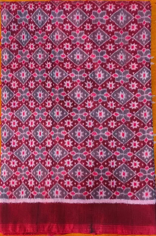 3D MINI STAR BAPTA FABRIC-MAROON