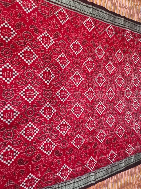 9 Kuthi Sakta Silk Saree-Maroon