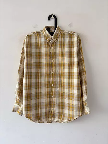 Sun yellow check shirt