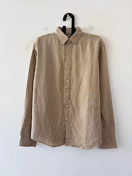 Classic beige linen shirt