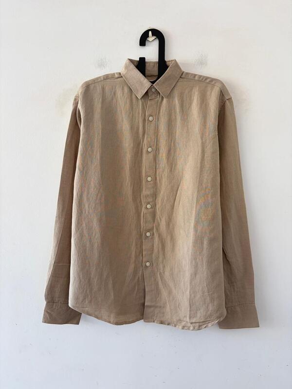 Classic beige linen shirt