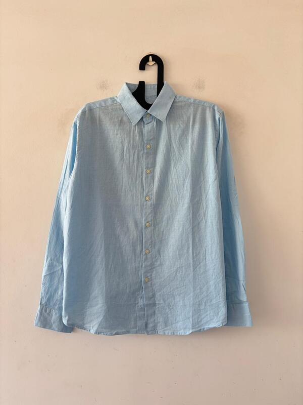 Skyline blue linen shirt