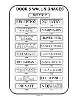 SS NAME PLATE 3*12
