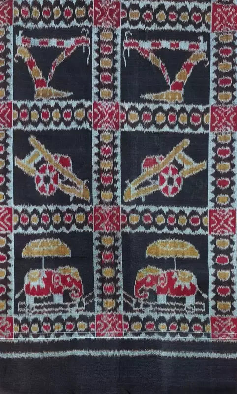 SAGADAGADI BANDHA FABRIC-BLACK
