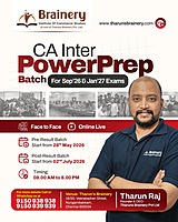 CA Inter PowerPrep Batch - Sep 26 & Jan 27