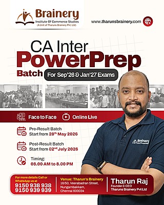 CA Inter PowerPrep Batch - Sep 26 & Jan 27