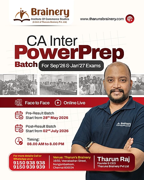 CA Inter PowerPrep Batch - Sep 26 & Jan 27