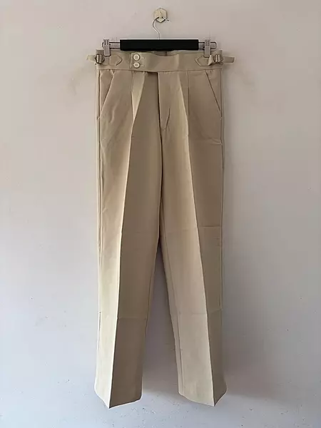 Almond gurkha pants