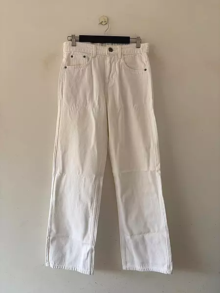 Ivory cloud baggy jeans