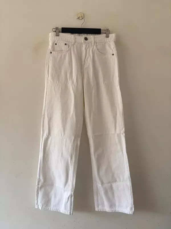 Ivory cloud baggy jeans