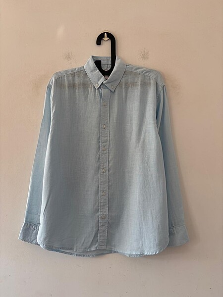 Sky mist linen shirt
