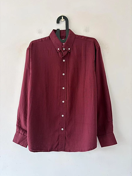 Garnet rouge linen shirt