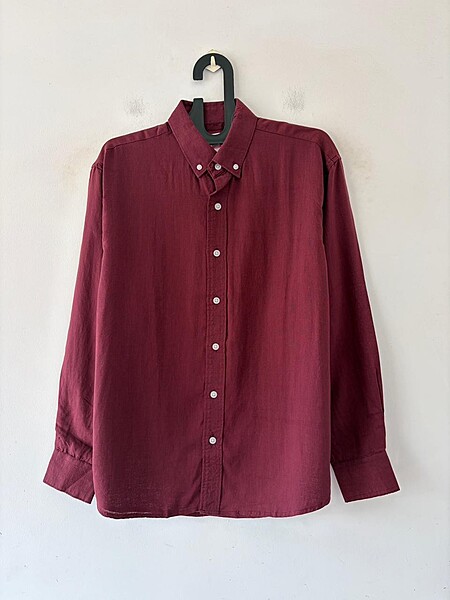 Garnet rouge linen shirt