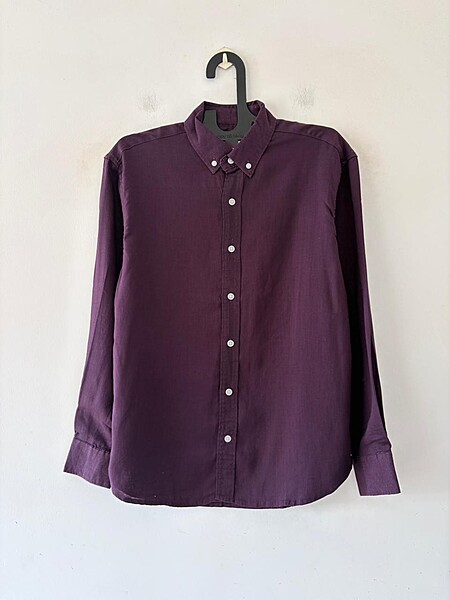 Plum mist linen shirt