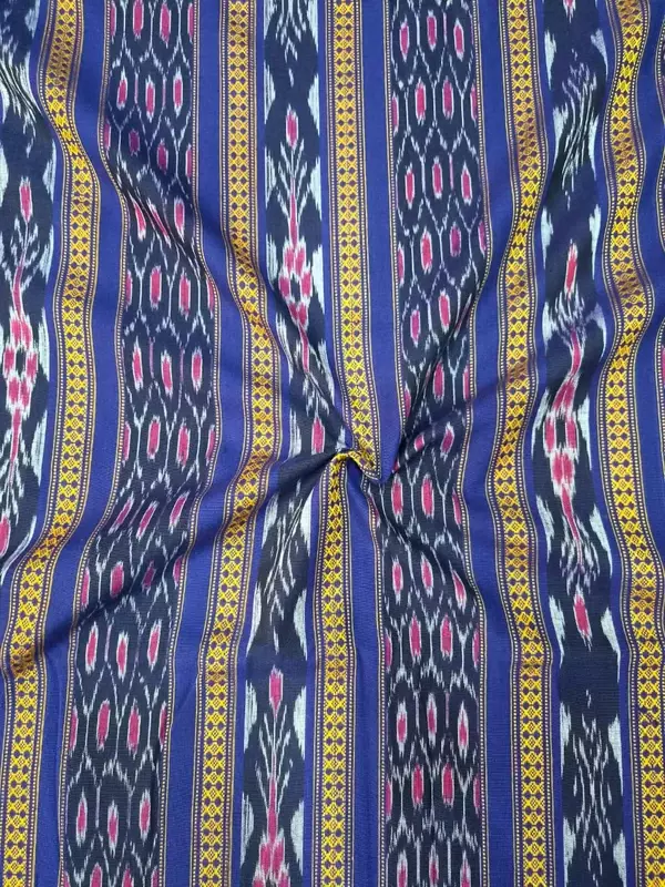 Kangala Maniabandha Fabric-Navy Blue