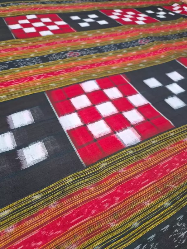 BICHITRAPURI FABRIC-RED-BLACK