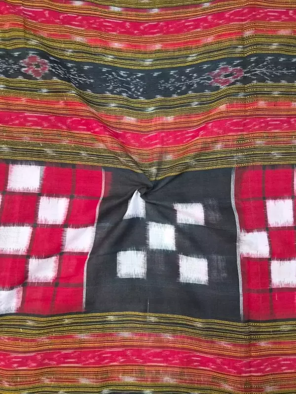 BICHITRAPURI FABRIC-RED-BLACK