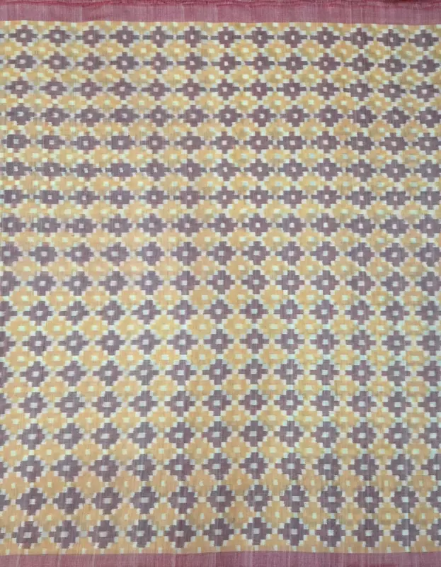 RANGIN SAKTA BANDHA FABRIC-LIGHT YELLOW PEACH