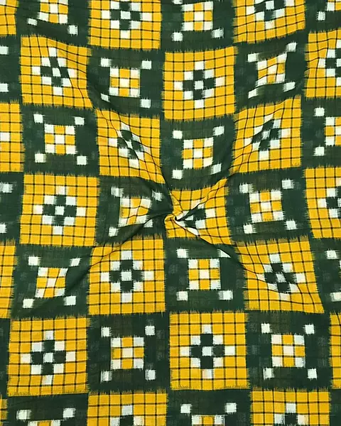 8 KUTHI SAKTA FABRIC-YELLOW-GREEN