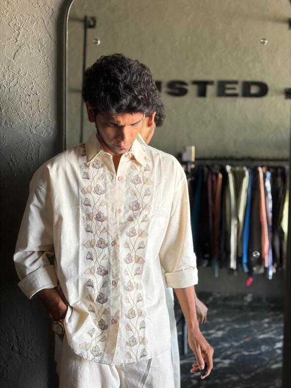 Stemline embroidered shirt