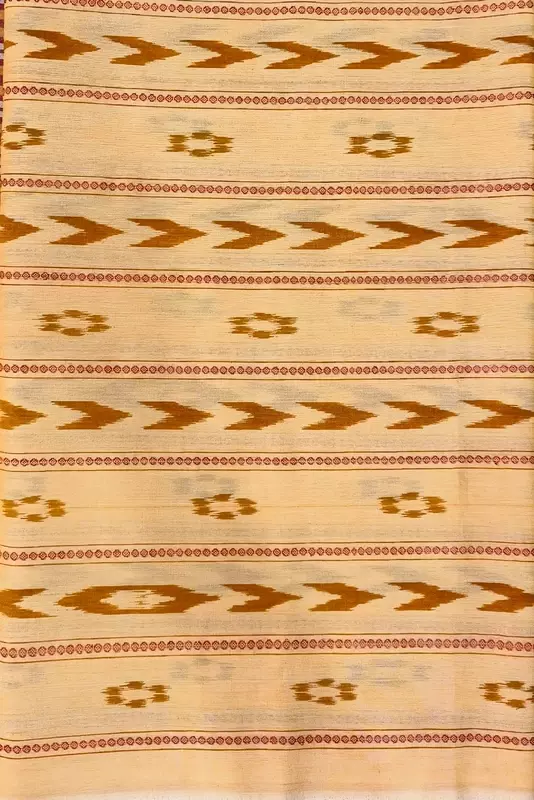 GINIA SAR MANIBANDHA FABRIC-LIGHT YELLOW