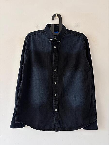 Midnight wash denim shirt