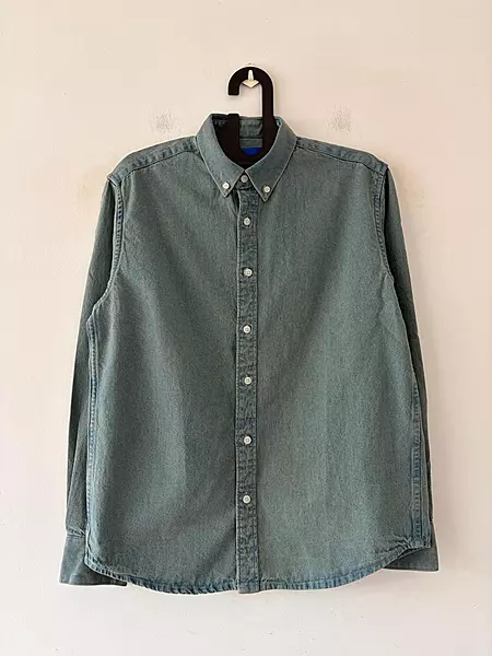 Stone fade denim shirt