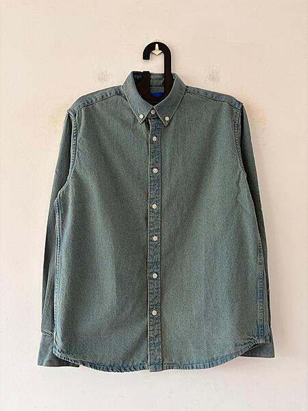 Stone fade denim shirt