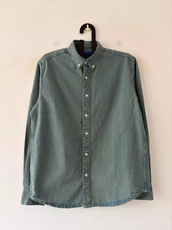Stone fade denim shirt