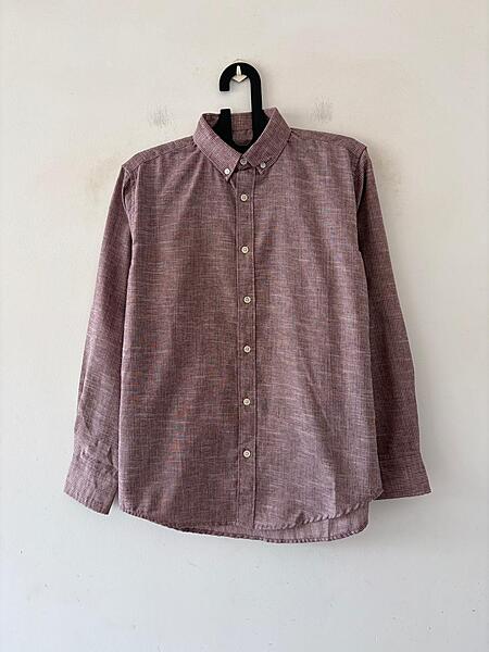 Dusty mauve stripes shirt