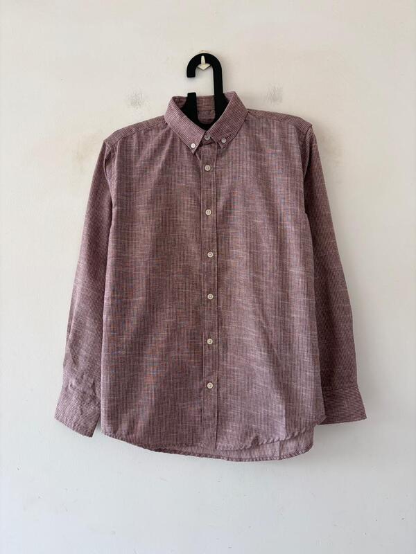 Dusty mauve stripes shirt