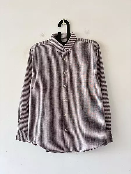 Dusty brown stripes shirt