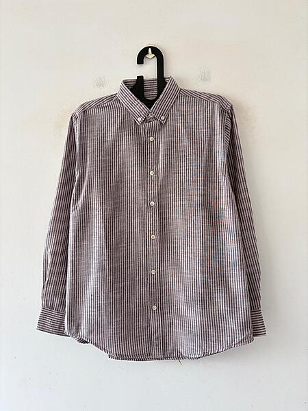 Dusty brown stripes shirt
