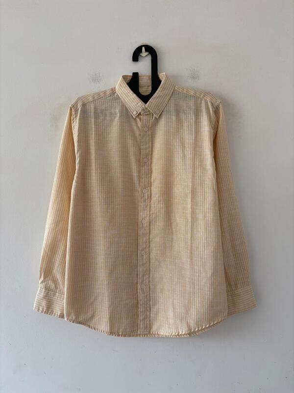 Pastel yellow stripes shirt