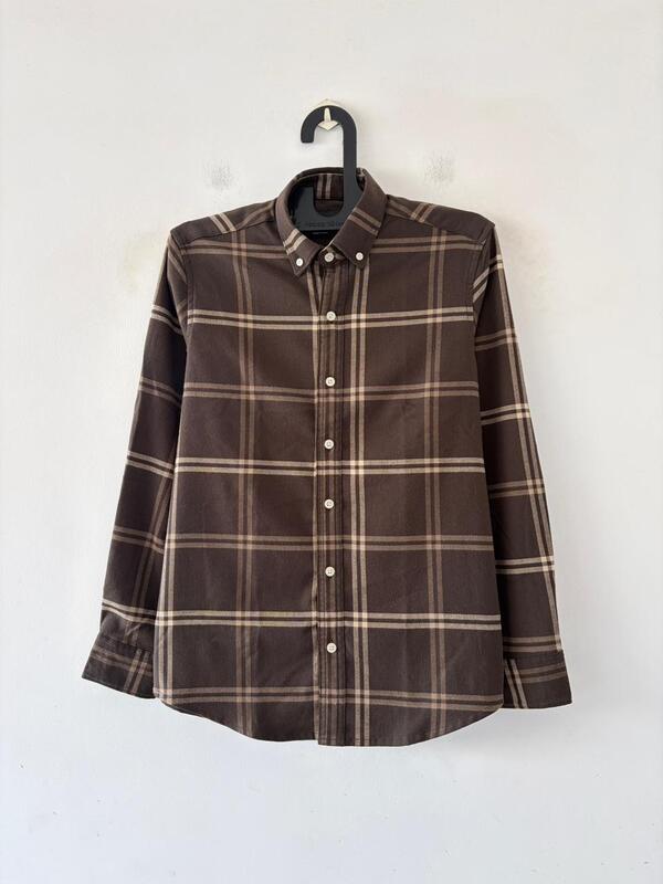 Cocoa brown & sand flannels