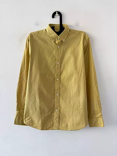 Mustard dust linen shirt