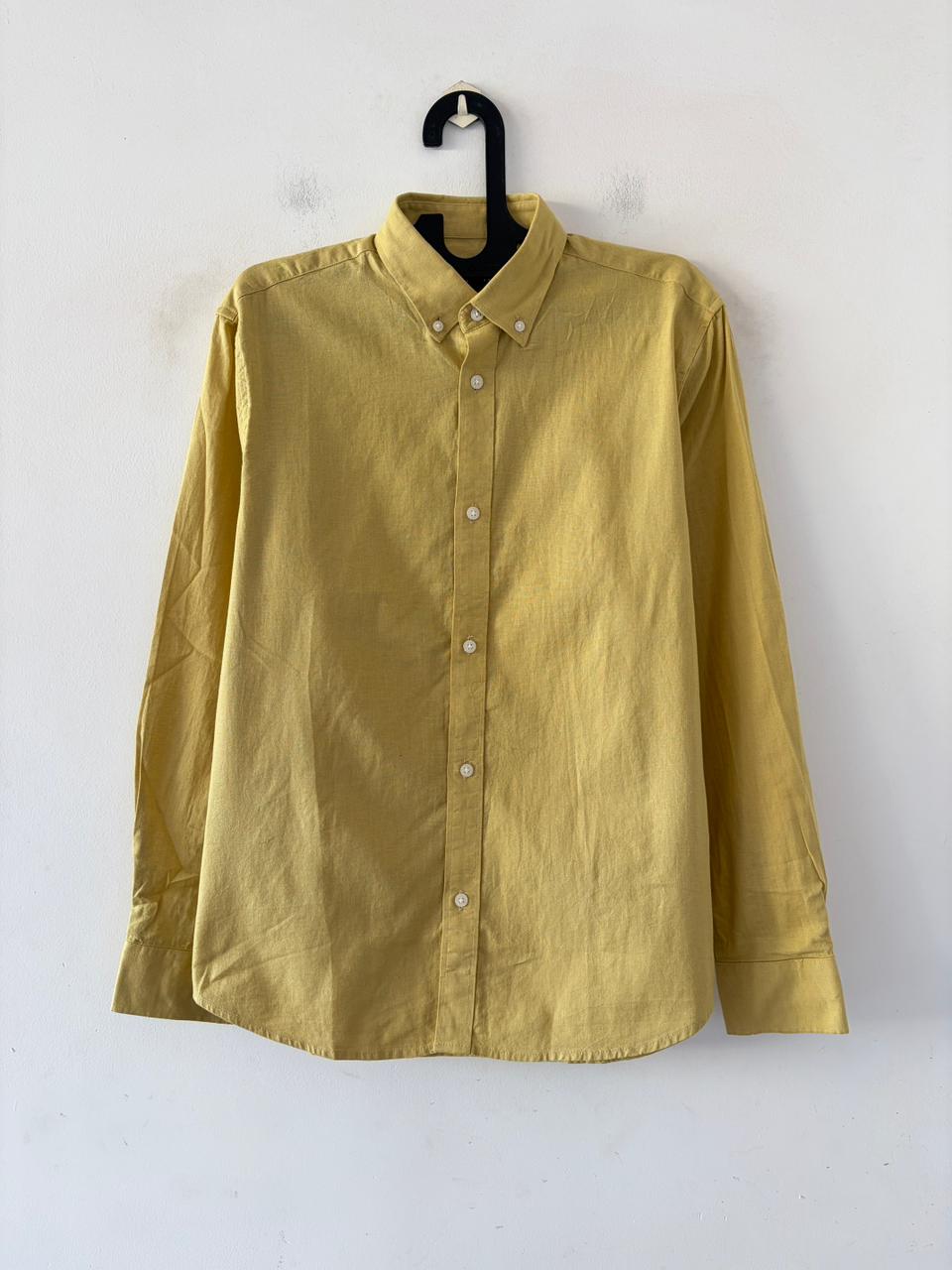 Mustard dust linen shirt