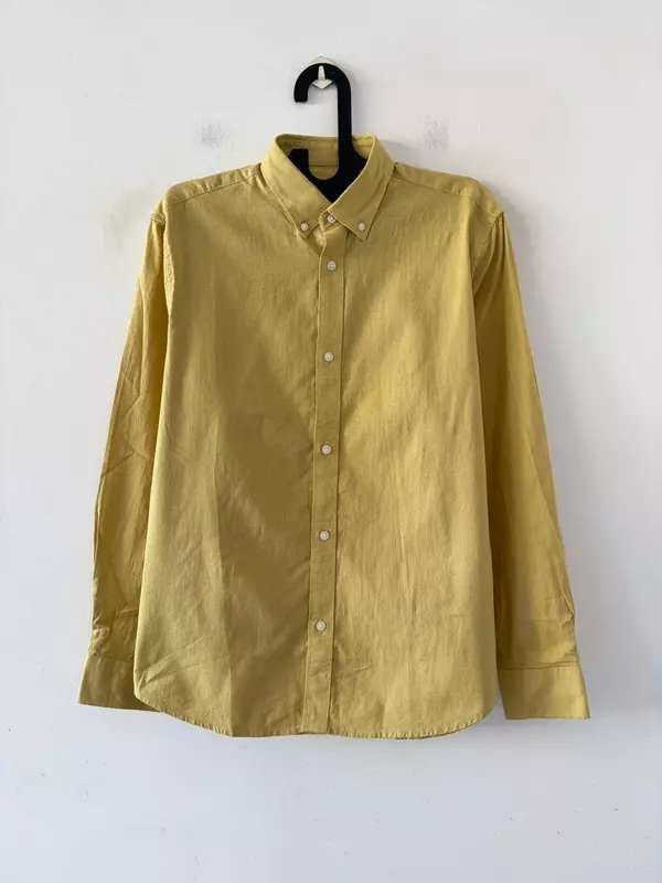 Mustard dust linen shirt