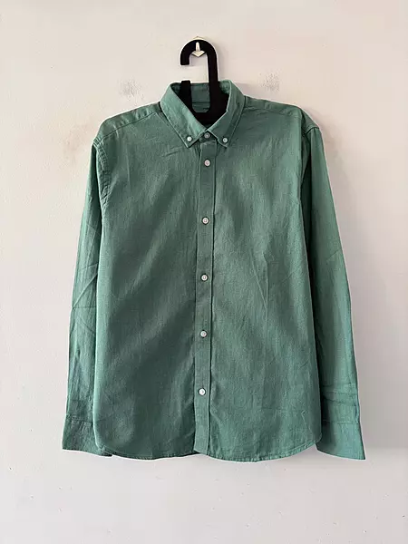 Sage drift linen shirt