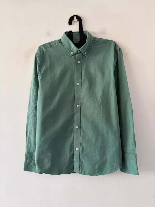 Sage drift linen shirt