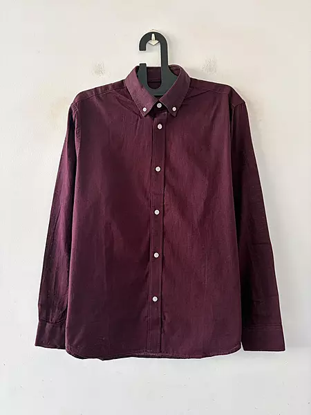 Wine ash linen shirt