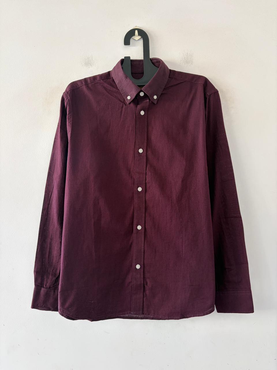 Wine ash linen shirt