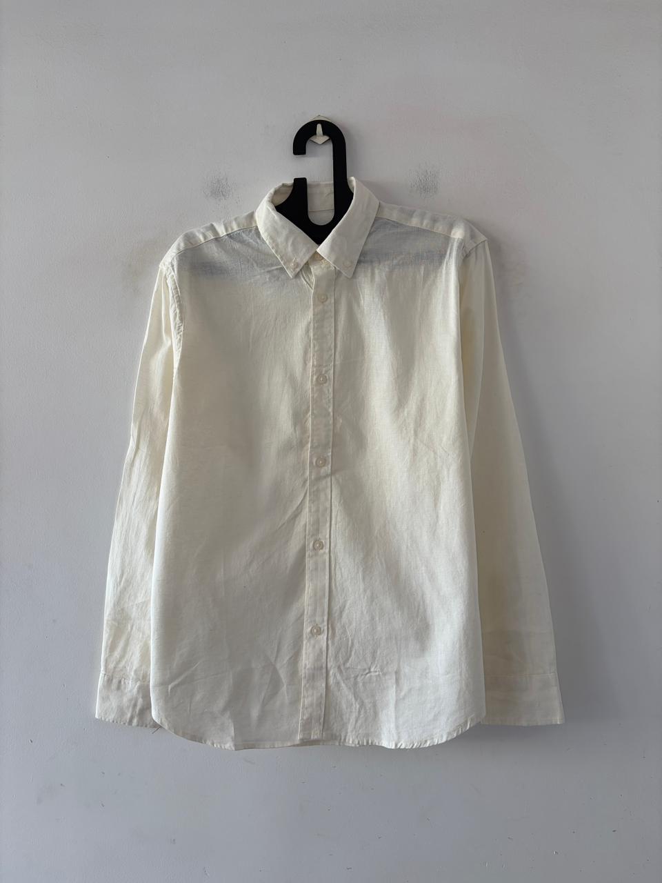 Ivory clay linen shirt
