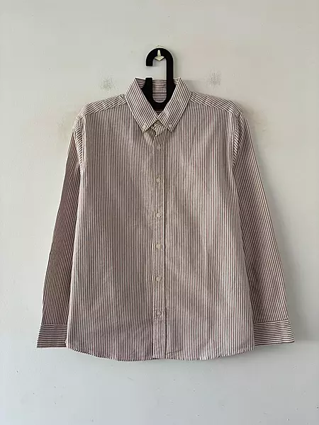 Beige oldmoney stripes shirt