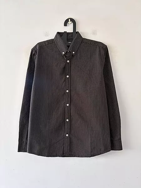 Charcoal oldmoney stripes shirt