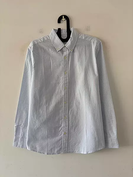 Ice blue oldmoney stripes shirt
