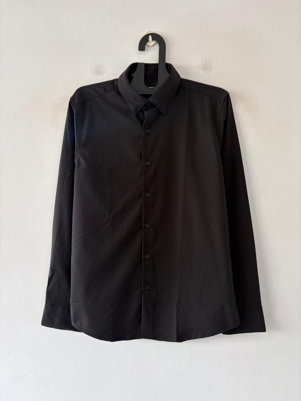 Noir luxe self-designer shirt